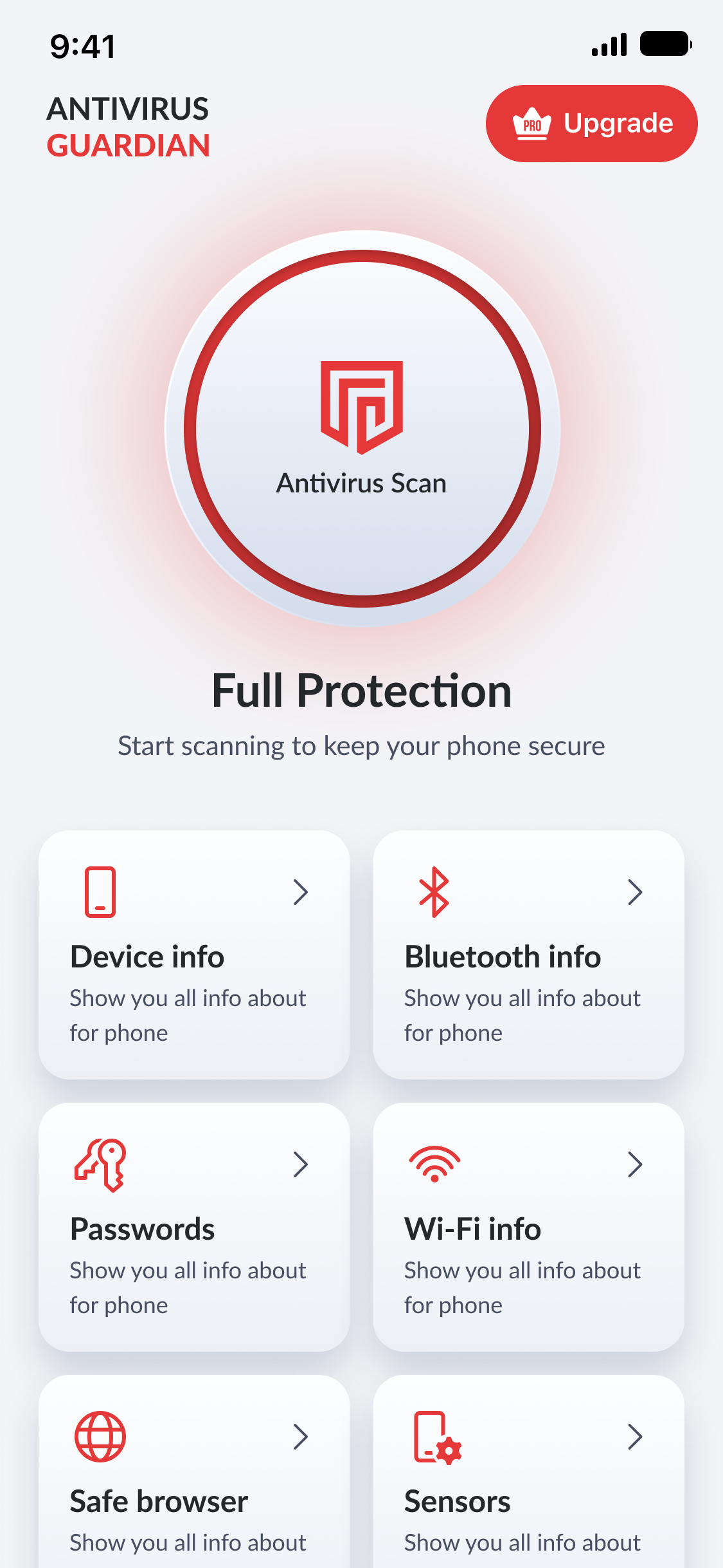 Antivirus Guardian phone preview